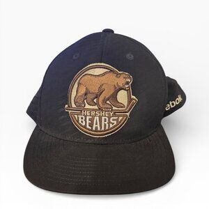 Rare Hershey Bears Reebok Snapback Hat - Big Script "BEARS" Underbrim